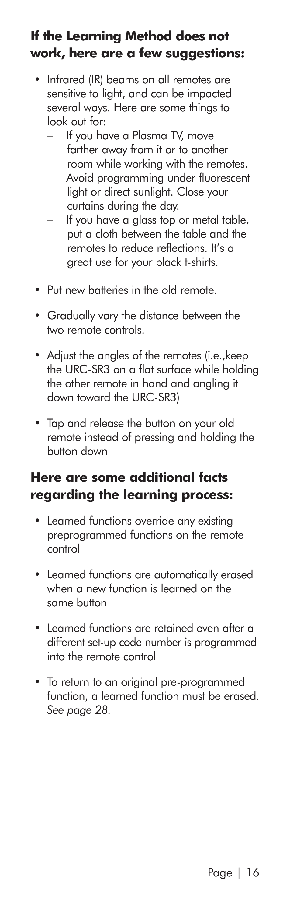 Universal Remote Control (URS) SR3 User Manual | Page 17 / 52