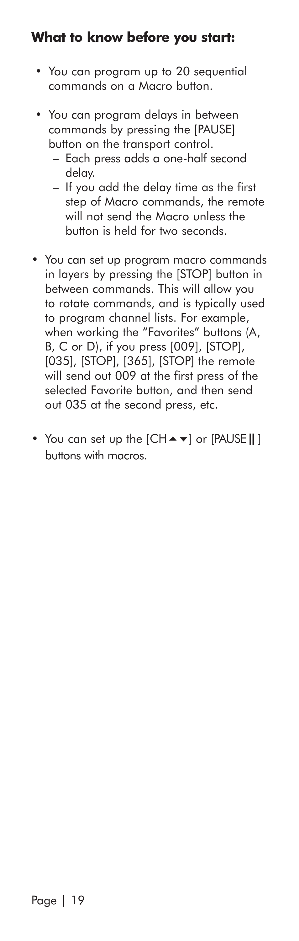 Universal Remote Control (URS) SR3 User Manual | Page 20 / 52