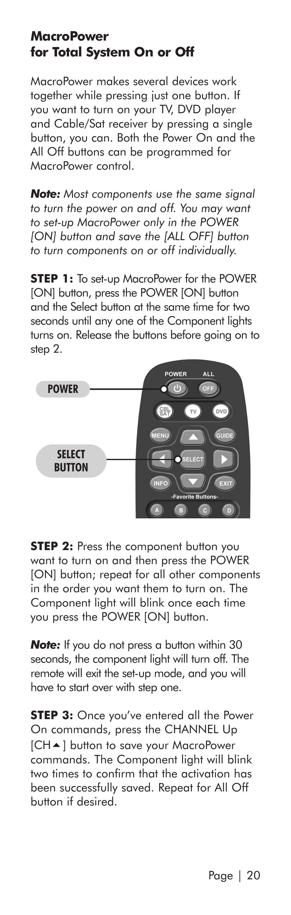 Universal Remote Control (URS) SR3 User Manual | Page 21 / 52
