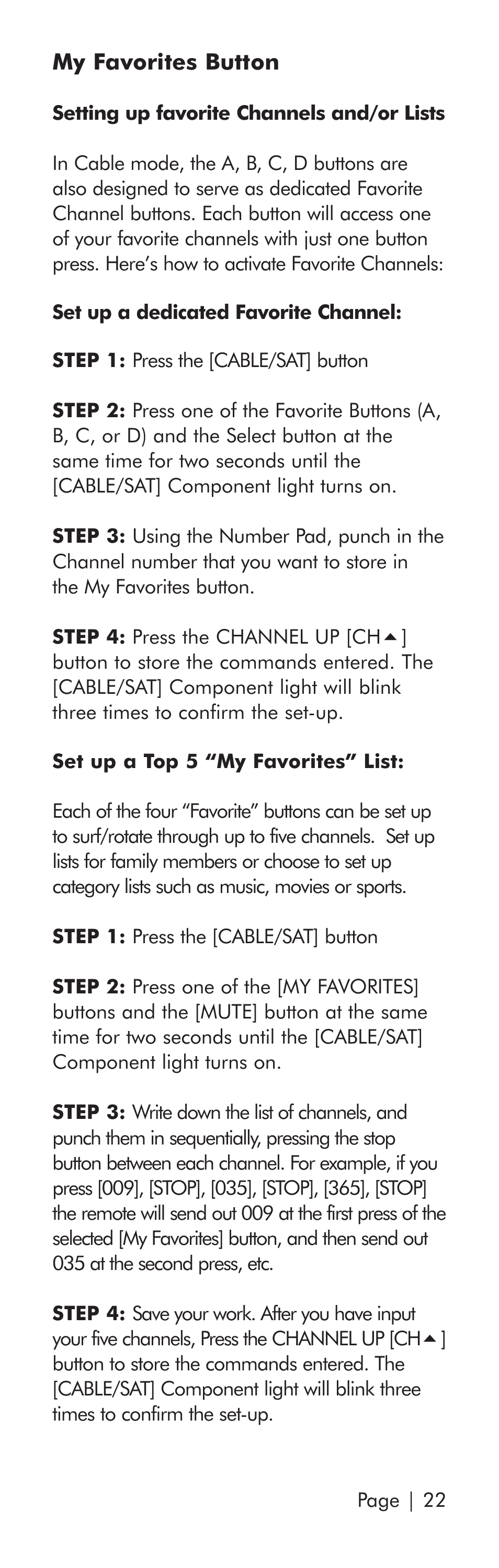 Universal Remote Control (URS) SR3 User Manual | Page 23 / 52