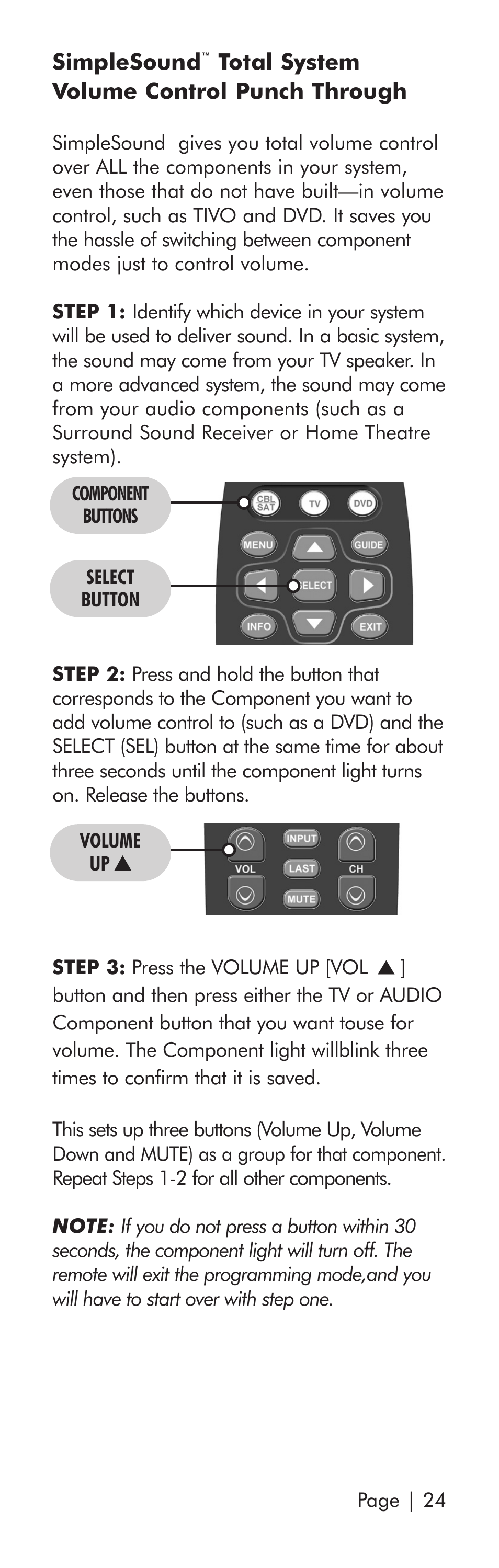 Universal Remote Control (URS) SR3 User Manual | Page 25 / 52