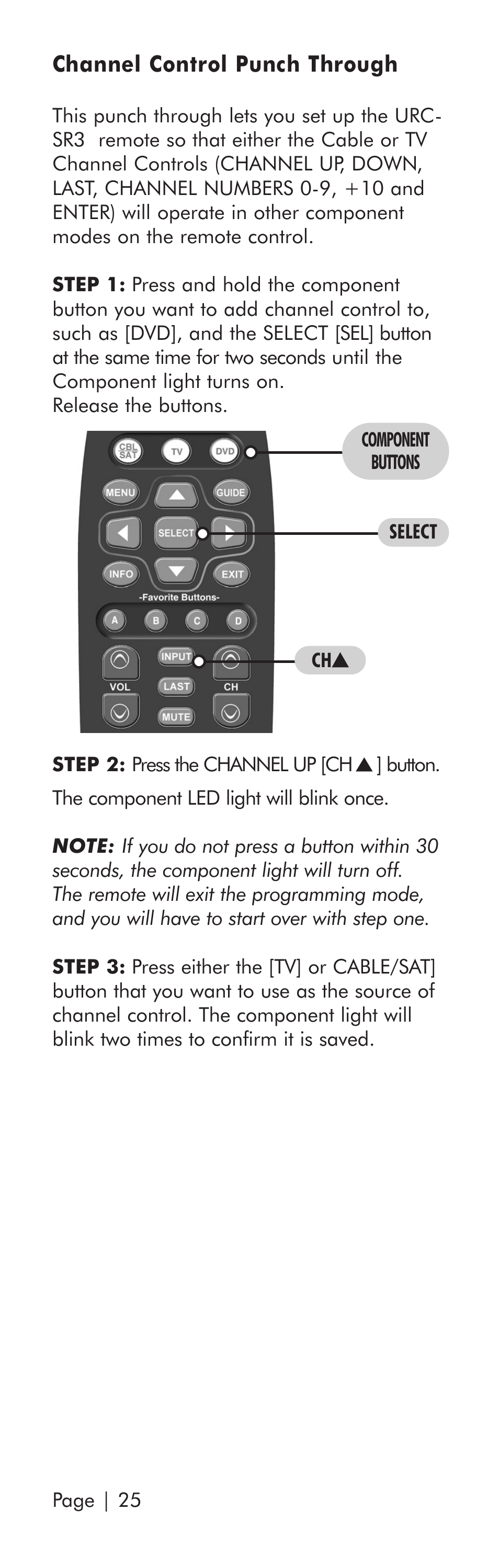 Universal Remote Control (URS) SR3 User Manual | Page 26 / 52