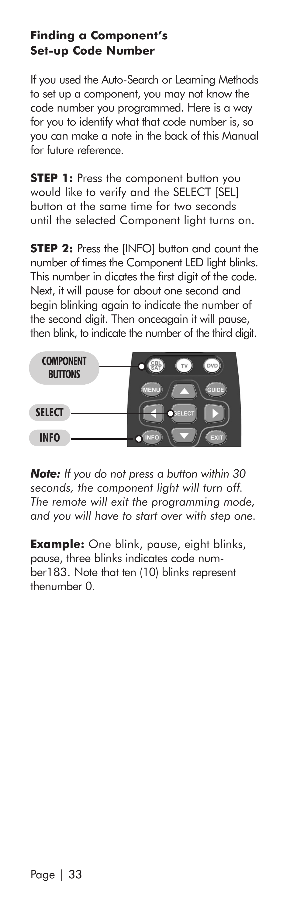 Universal Remote Control (URS) SR3 User Manual | Page 34 / 52