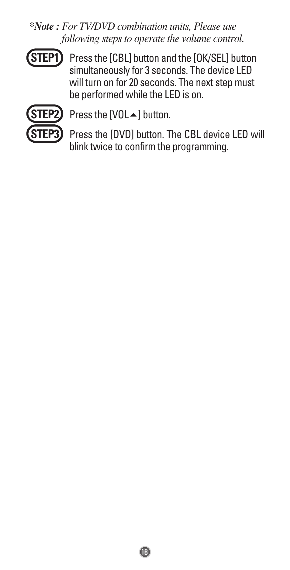 Universal Remote Control (URS) UR3-SR3 User Manual | Page 20 / 24