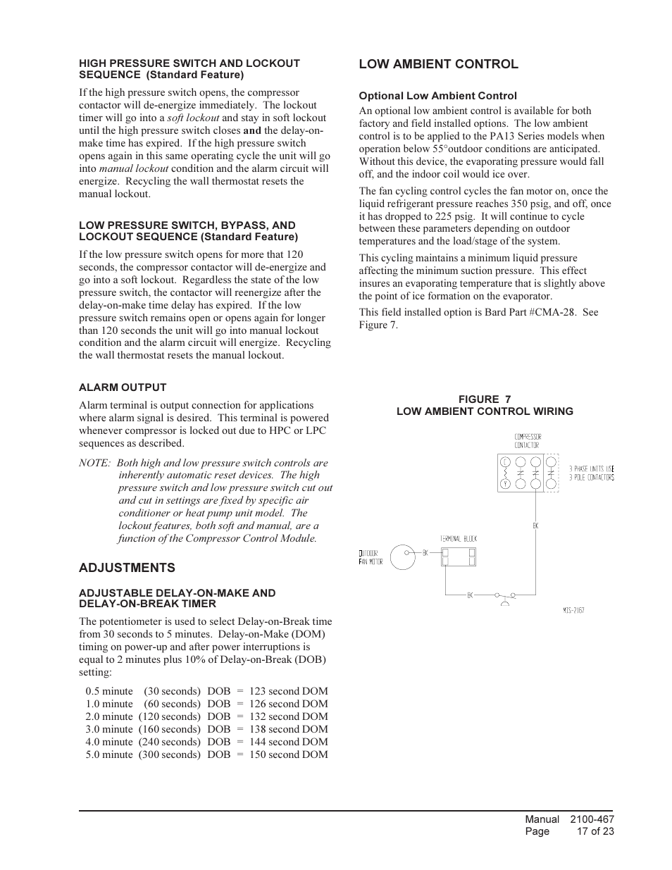 Bard Single Package Air Conditioners PA13421-A User Manual | Page 17 / 23