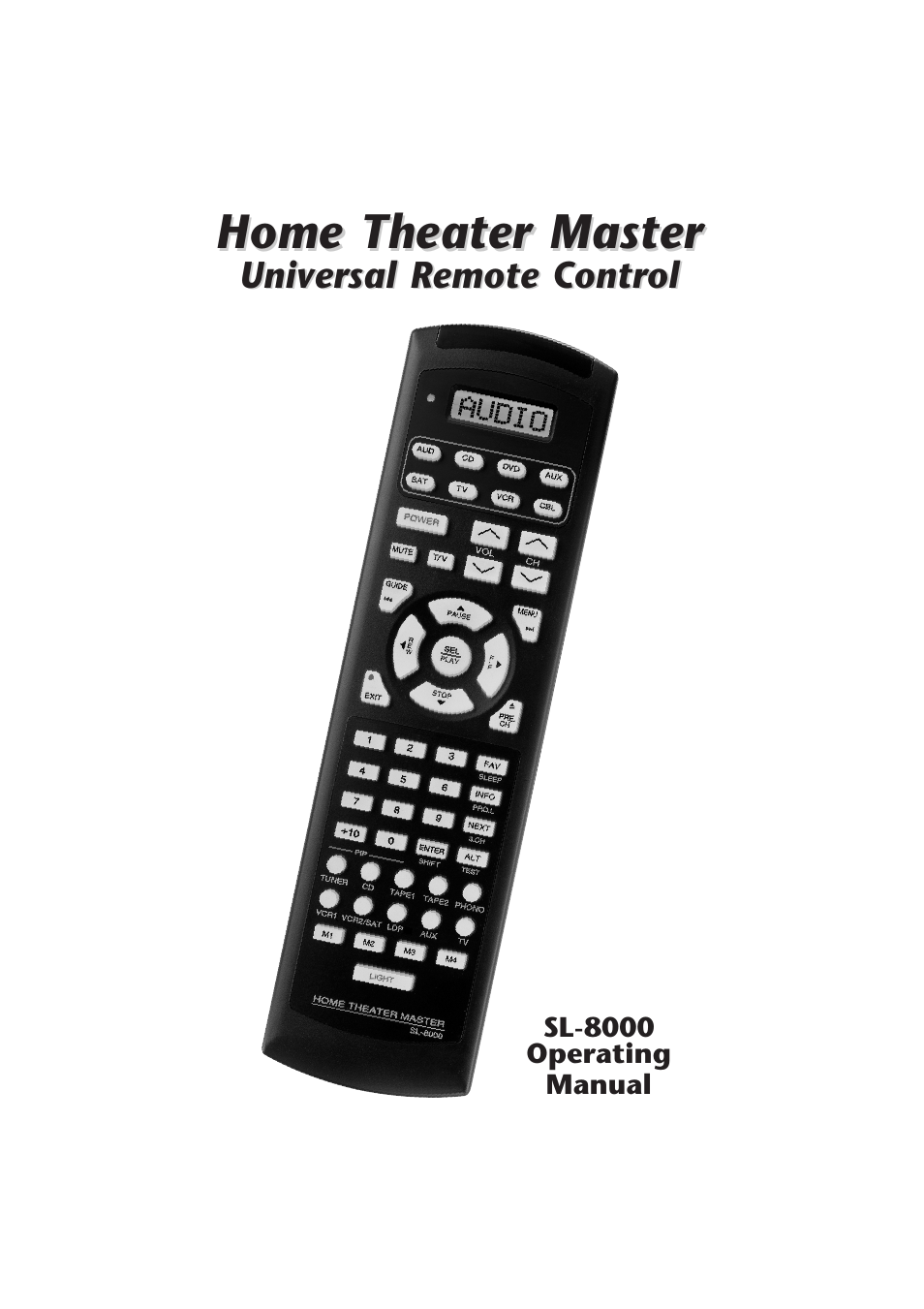 Universal Remote Control (URS) SL-8000 User Manual | 54 pages