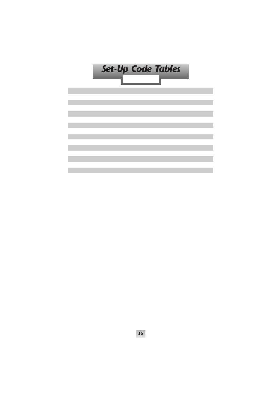 Set-up code tables, Audio | Universal Remote Control (URS) SL-8000 User Manual | Page 51 / 54