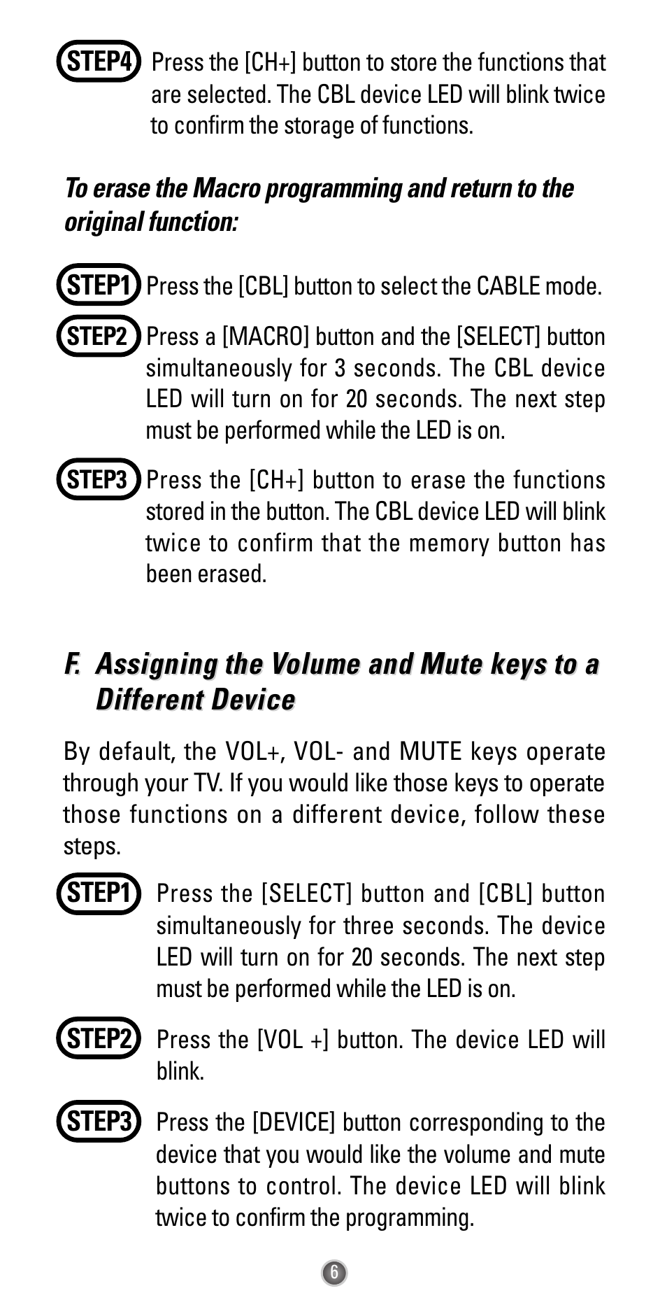 Universal Remote Control (URS) UR3-SR2 User Manual | Page 8 / 25