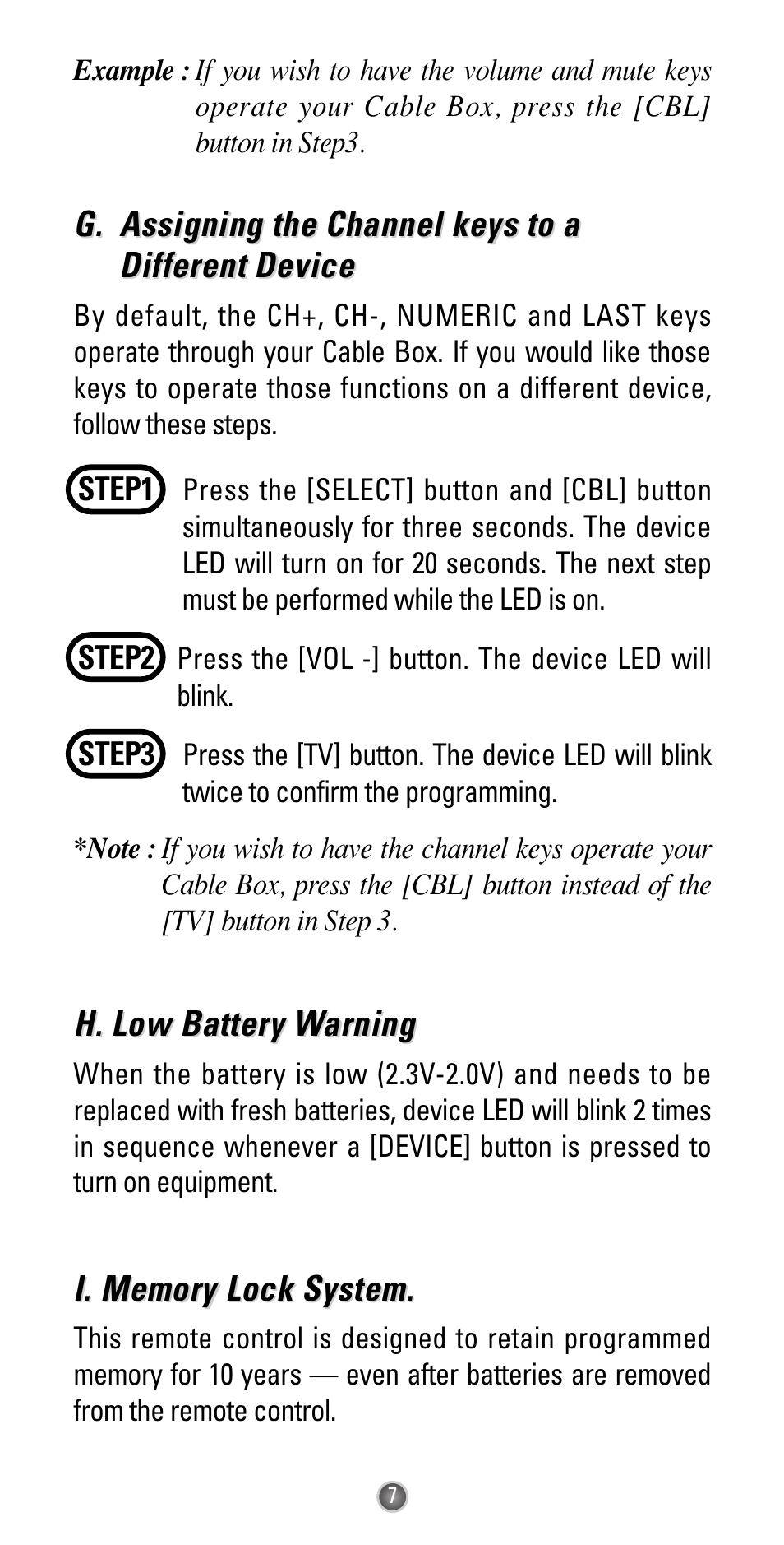 Universal Remote Control (URS) UR3-SR2 User Manual | Page 9 / 25