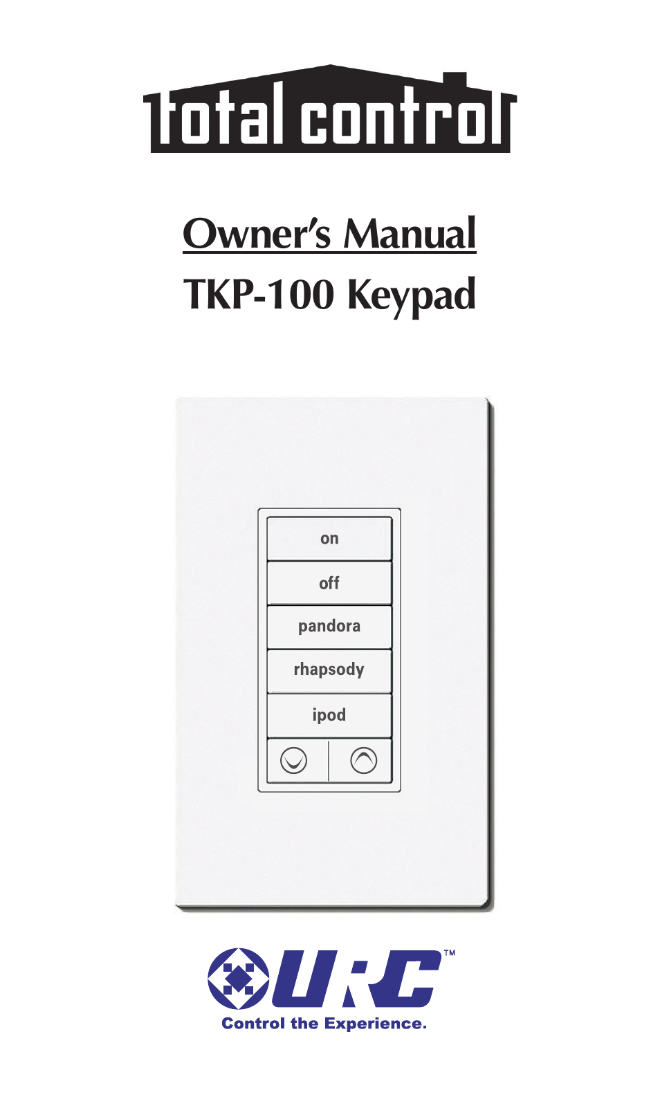 Universal Remote Control (URS) TKP-100 User Manual | 16 pages