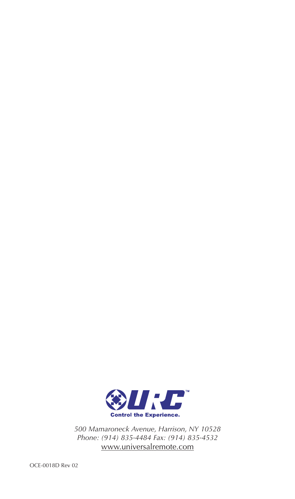Universal Remote Control (URS) TKP-100 User Manual | Page 16 / 16
