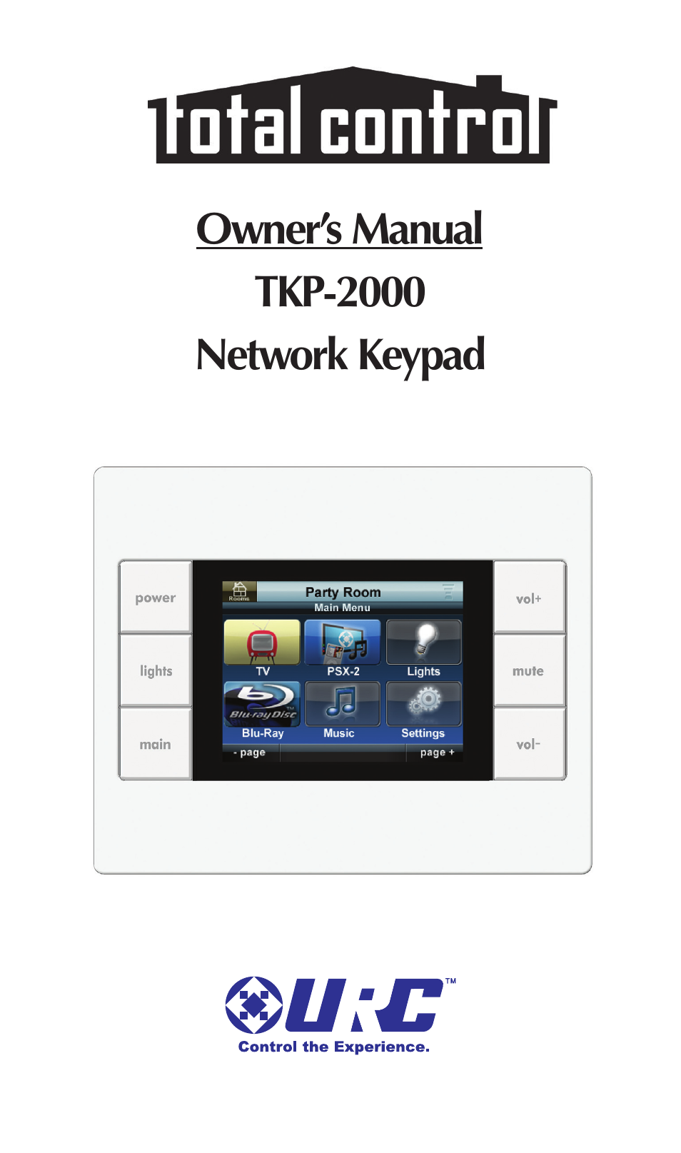 Universal Remote Control (URS) TKP-2000 User Manual | 20 pages