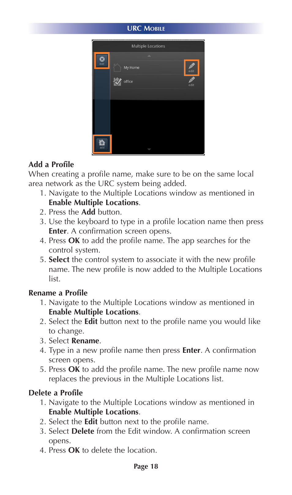 Universal Remote Control (URS) Mobile for Android User Manual | Page 23 / 41