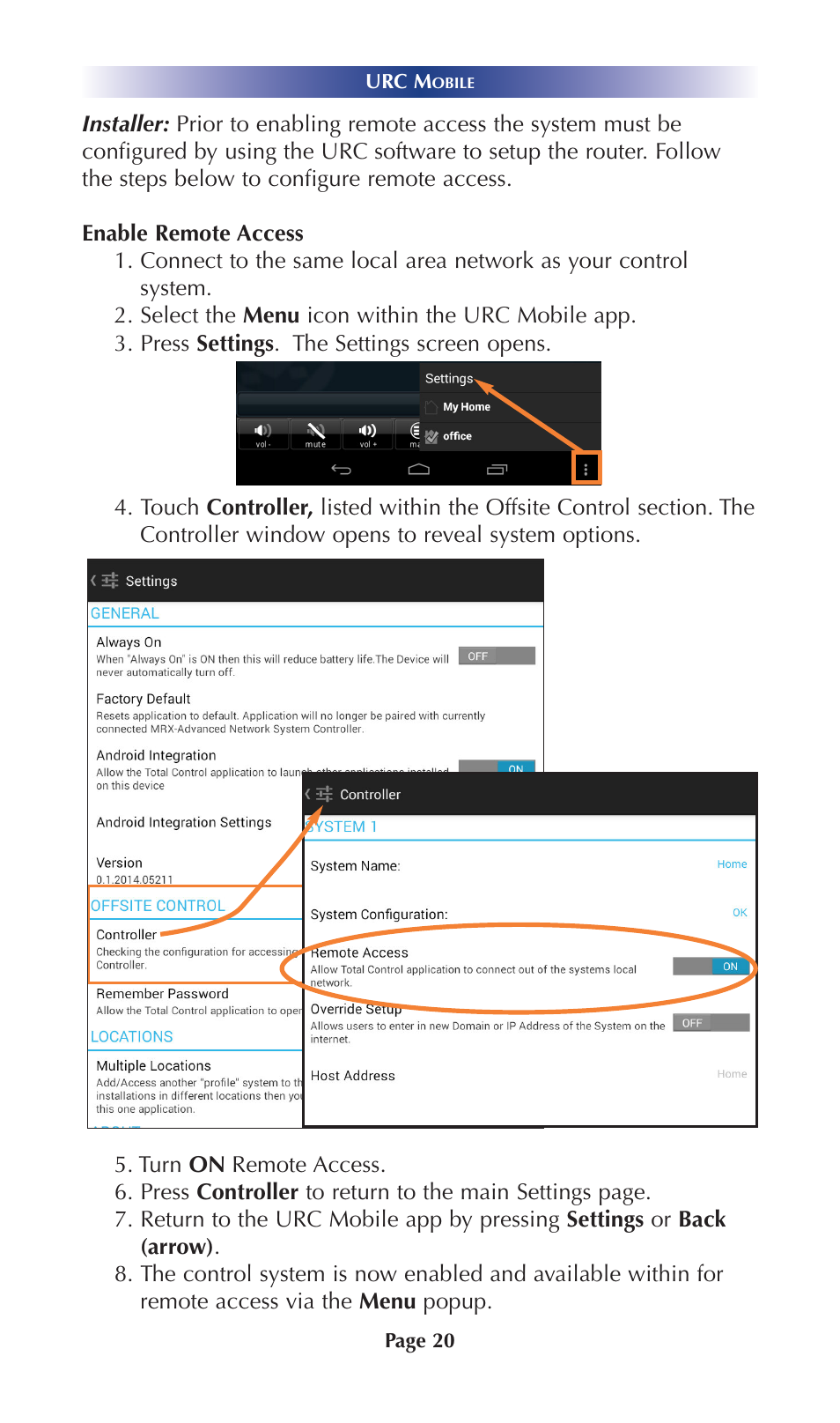 Universal Remote Control (URS) Mobile for Android User Manual | Page 25 / 41