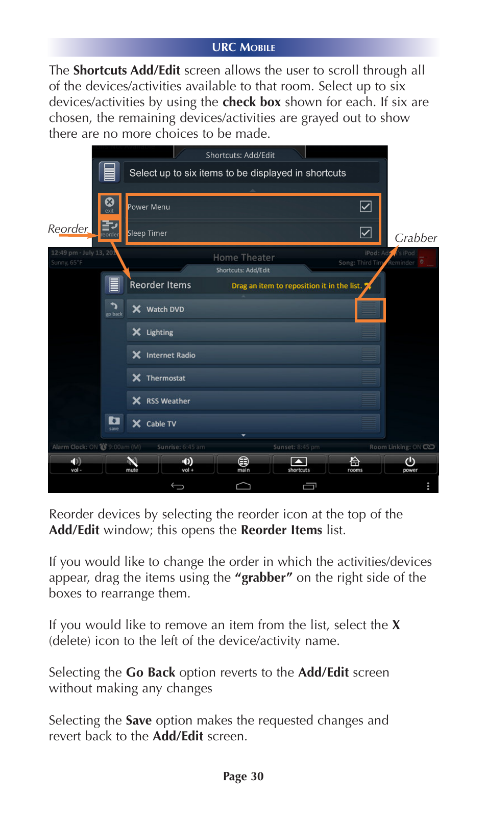 Universal Remote Control (URS) Mobile for Android User Manual | Page 35 / 41