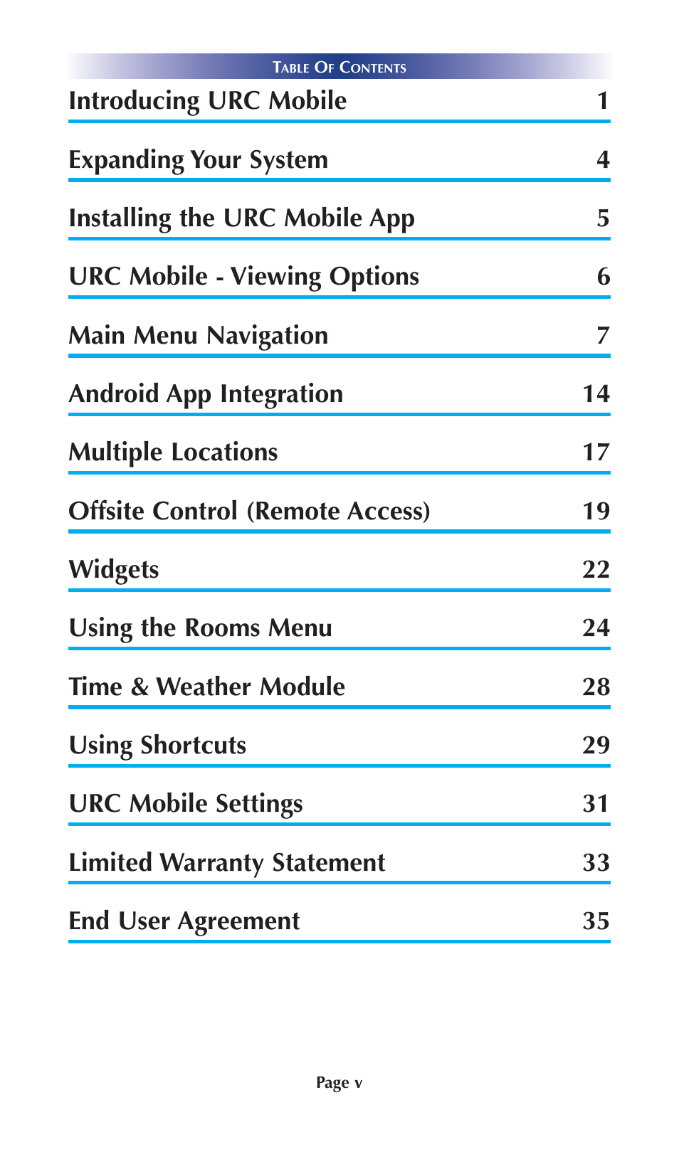 Universal Remote Control (URS) Mobile for Android User Manual | Page 5 / 41