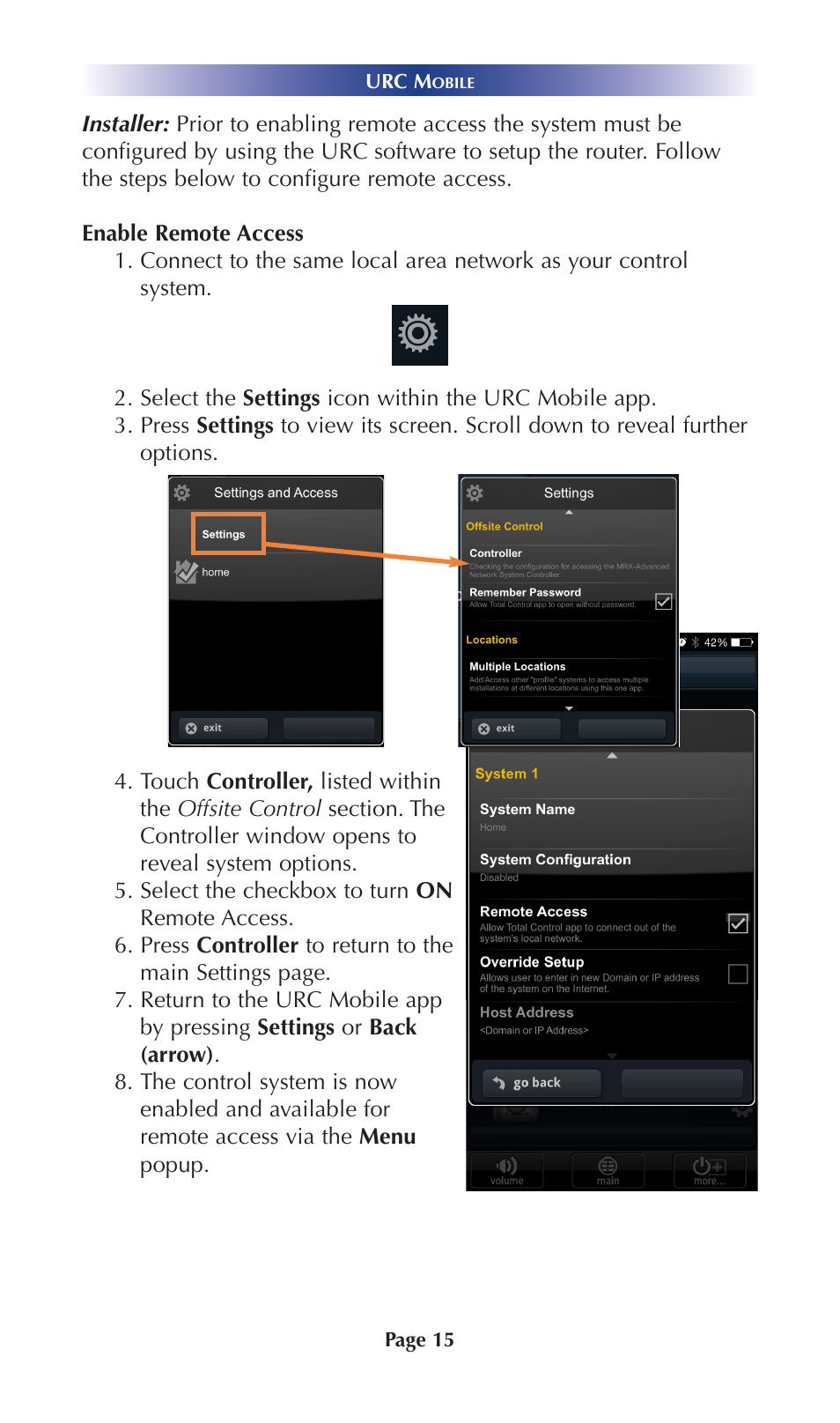 Universal Remote Control (URS) Mobile for iOS v2 User Manual | Page 20 / 34