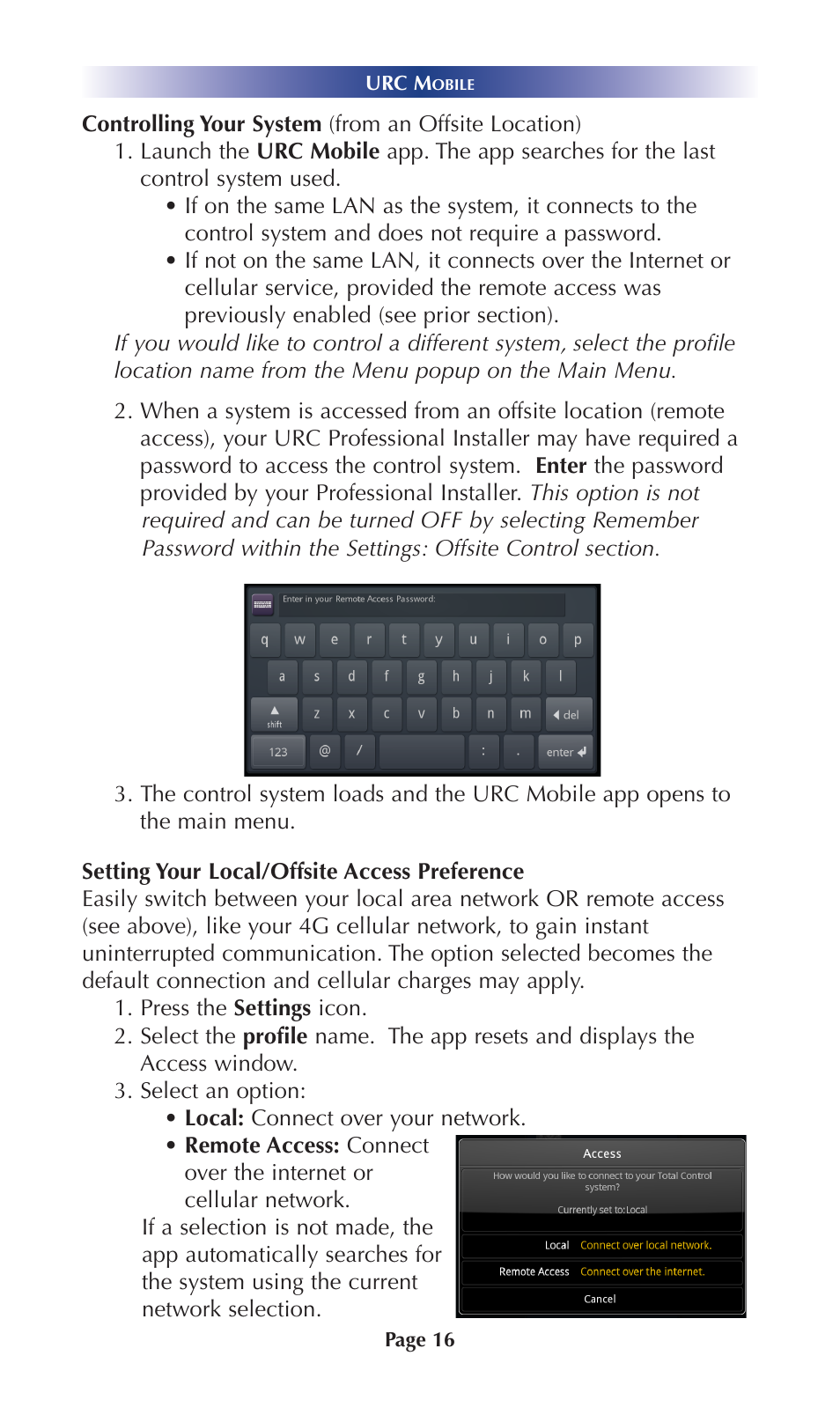 Universal Remote Control (URS) Mobile for iOS v2 User Manual | Page 21 / 34