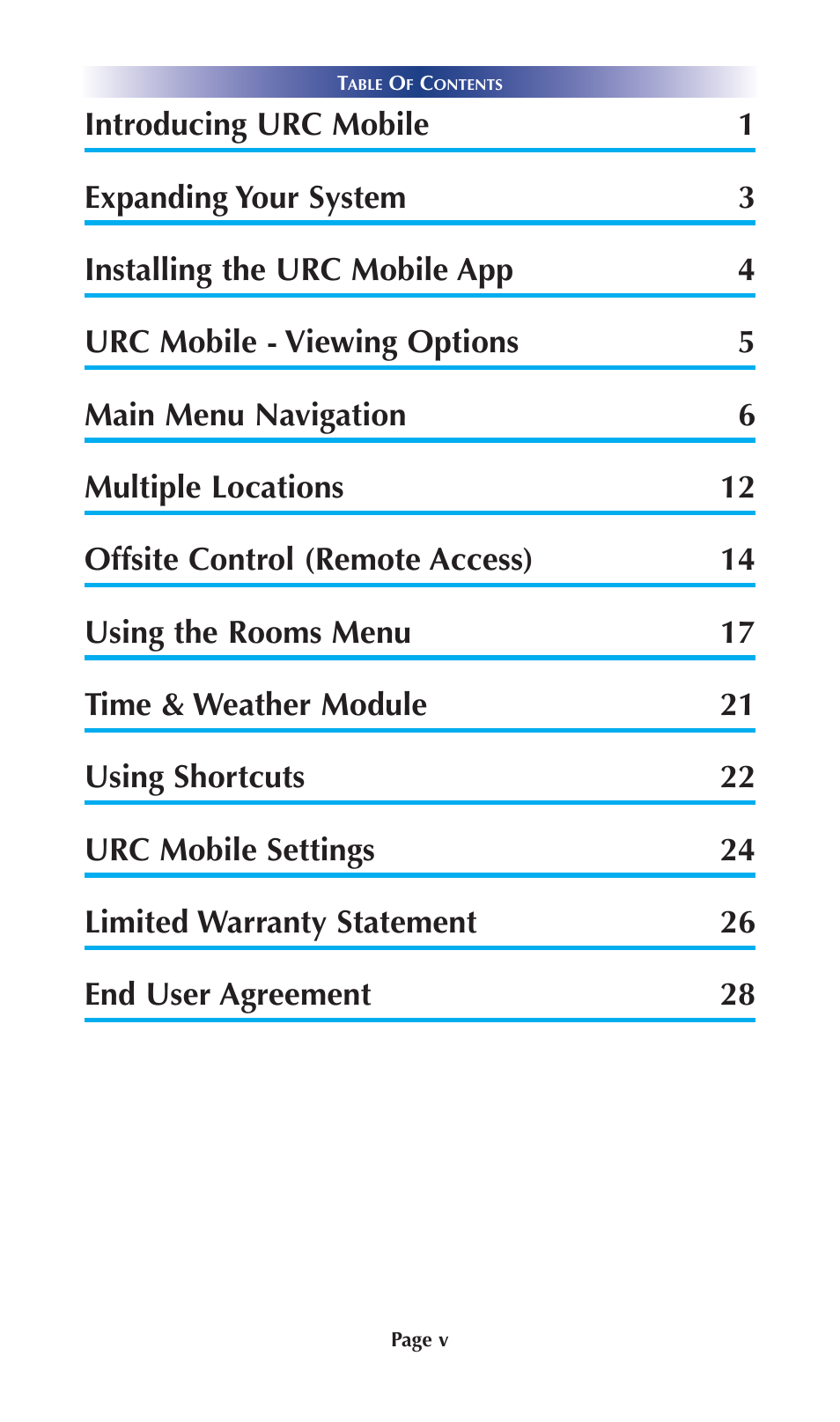 Universal Remote Control (URS) Mobile for iOS v2 User Manual | Page 5 / 34