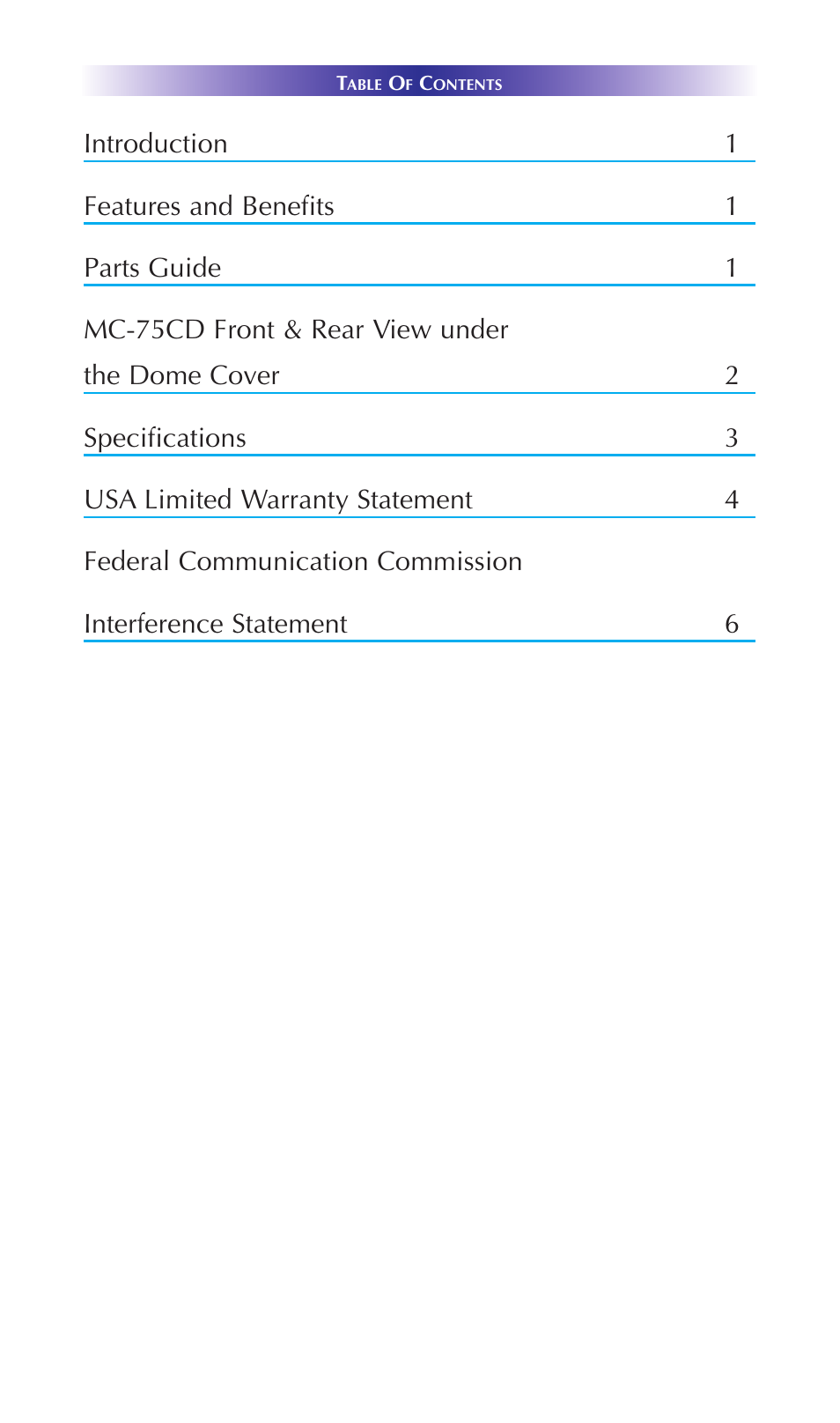 Universal Remote Control (URS) MC-75CD User Manual | Page 3 / 12