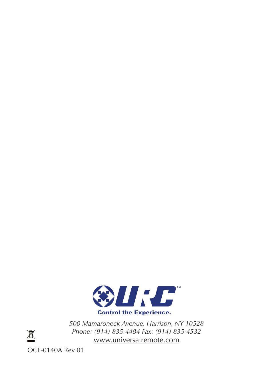 Universal Remote Control (URS) CAM-DC-O User Manual | Page 20 / 20