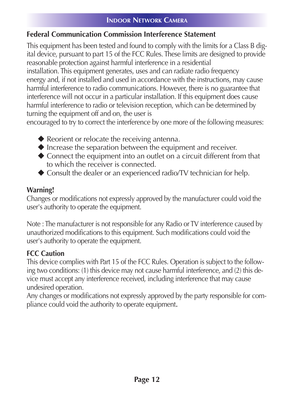 Universal Remote Control (URS) CAM-MC User Manual | Page 15 / 20