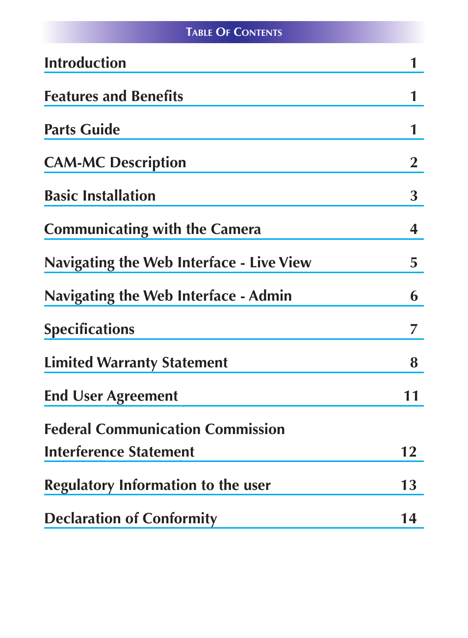 Basic installation | Universal Remote Control (URS) CAM-MC User Manual | Page 3 / 20