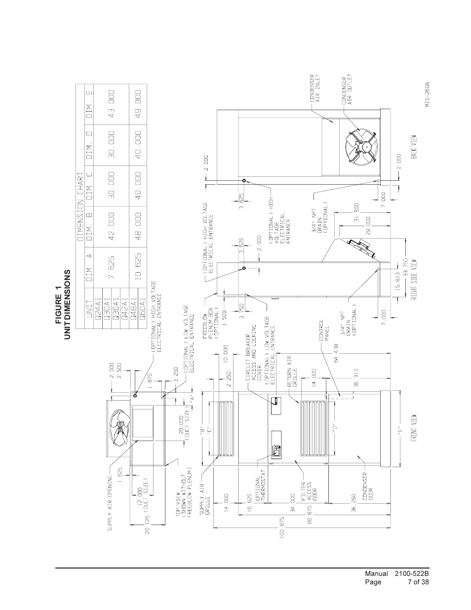 Bard Q-Tec Series Packaged Air Conditioner Q30A1 User Manual | Page 7 / 38