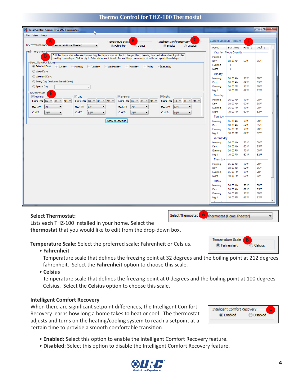 Universal Remote Control (URS) Thermo Control User Manual | Page 6 / 12