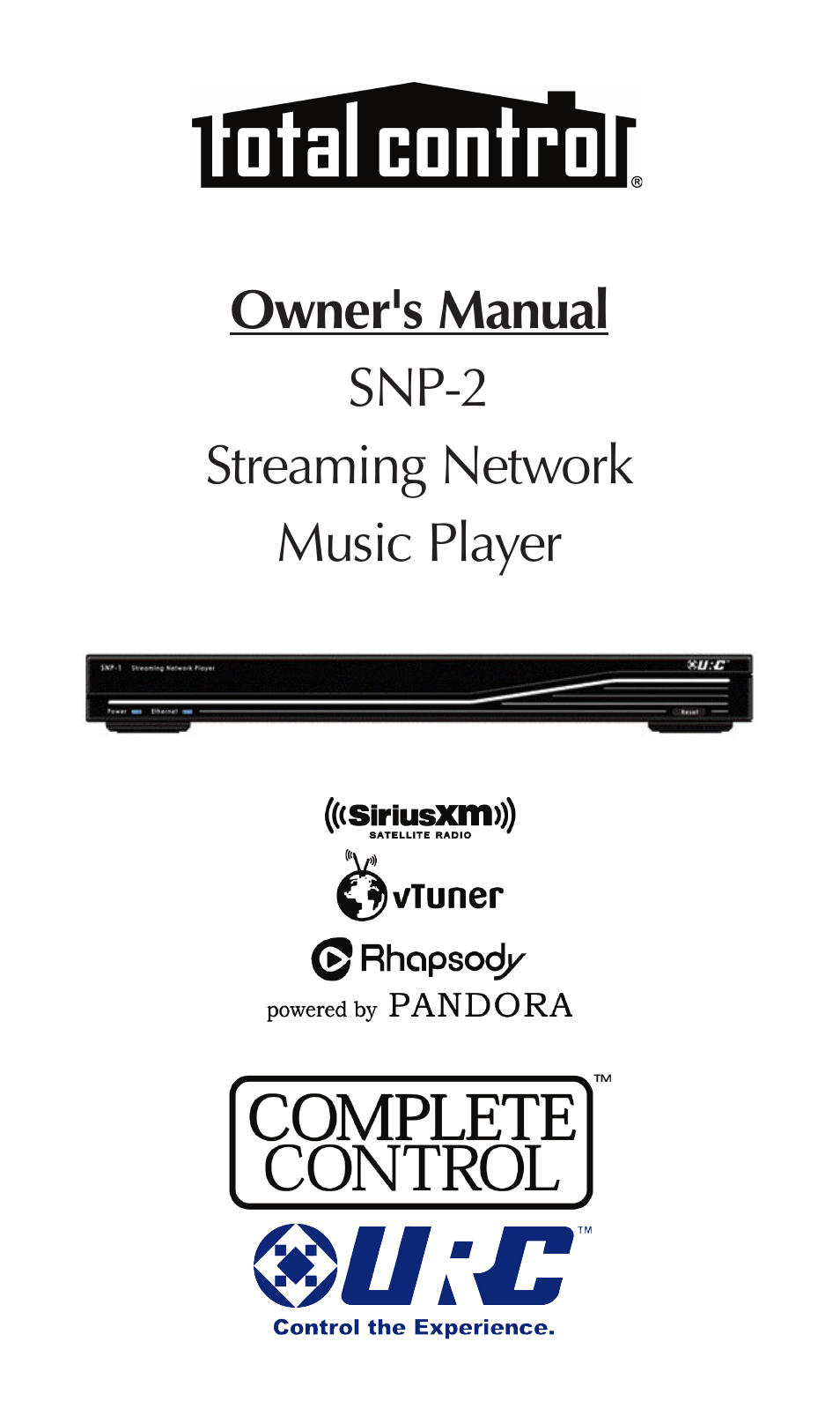 Universal Remote Control (URS) SNP-2 User Manual | 36 pages