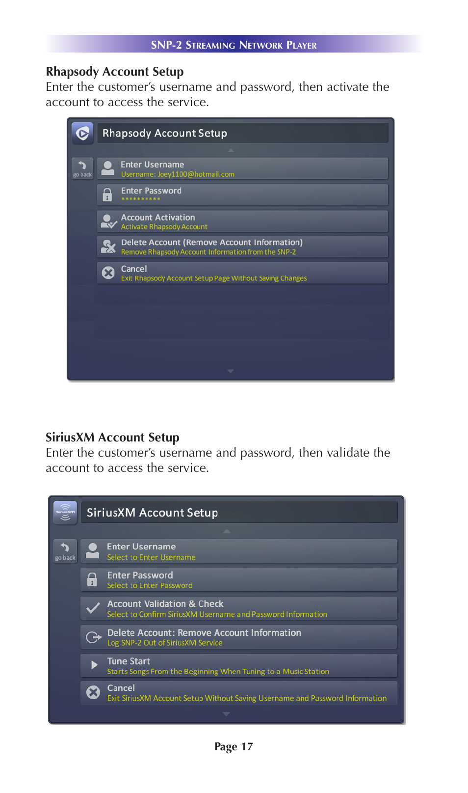 Universal Remote Control (URS) SNP-2 User Manual | Page 20 / 36