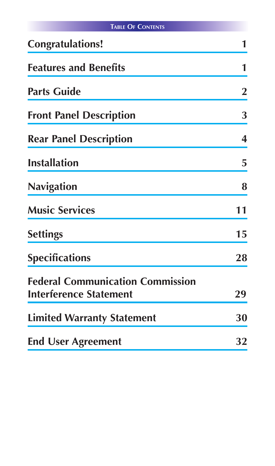 Front panel description | Universal Remote Control (URS) SNP-2 User Manual | Page 3 / 36