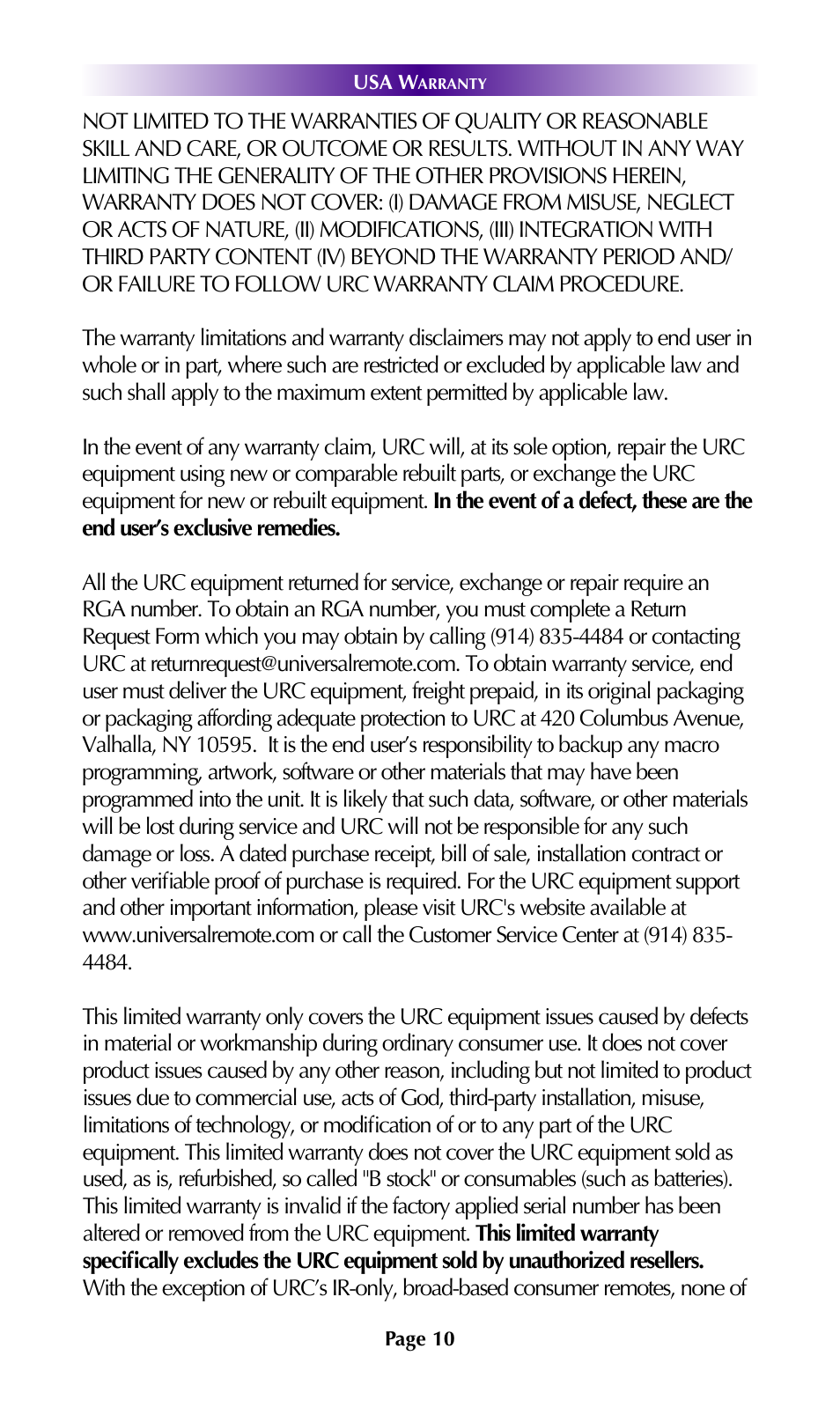 Universal Remote Control (URS) SNP-1 User Manual | Page 12 / 20
