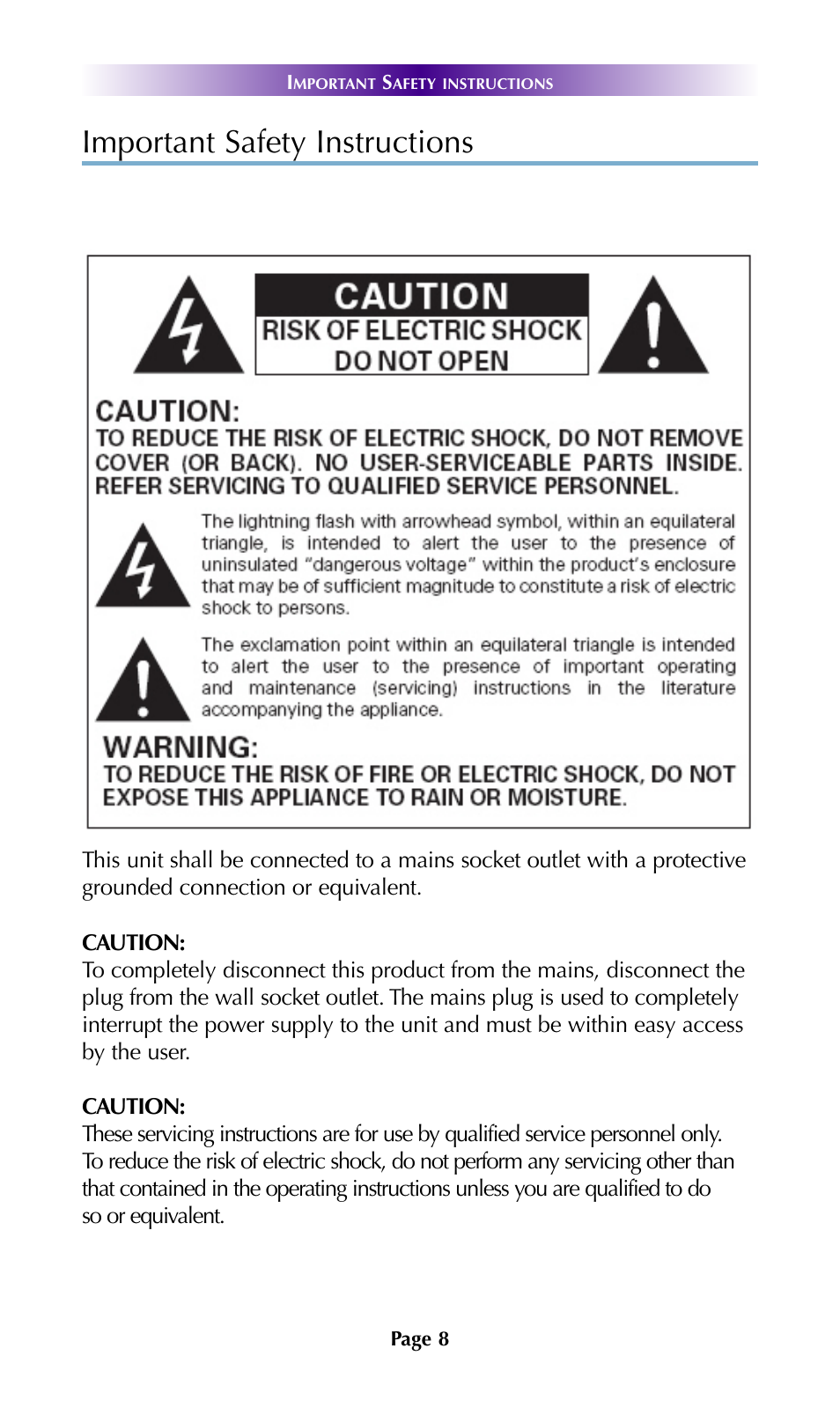 Limited warranty statement, Important safety instructions | Universal Remote Control (URS) DMS-100 7.9.14 User Manual | Page 10 / 19