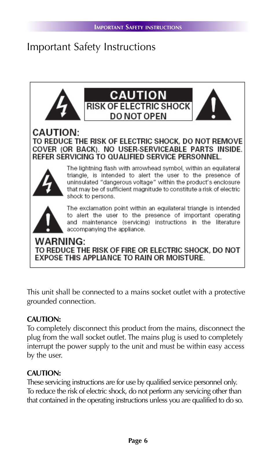 Important safety instructions | Universal Remote Control (URS) DMS-1200 7.9.14 User Manual | Page 9 / 18