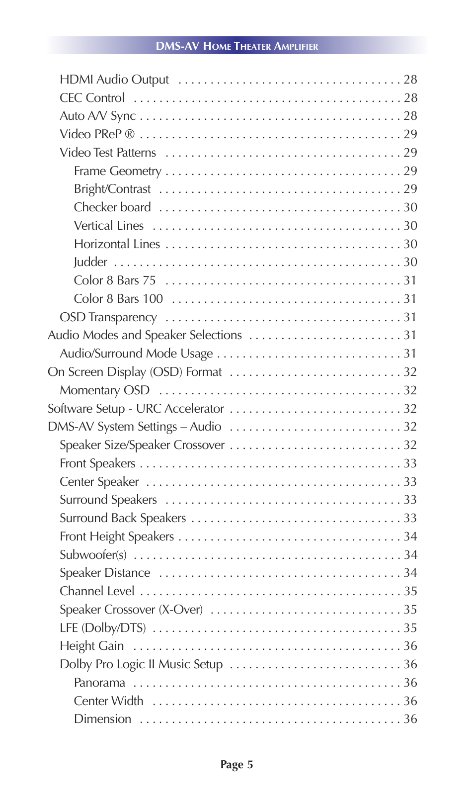 Universal Remote Control (URS) DMS-AV TSP20007.10.14 User Manual | Page 4 / 50