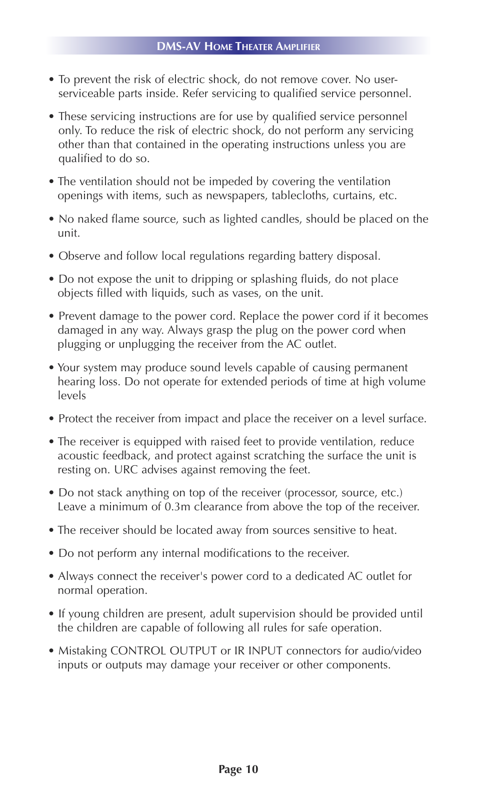 Universal Remote Control (URS) DMS-AV TSP20007.10.14 User Manual | Page 9 / 50