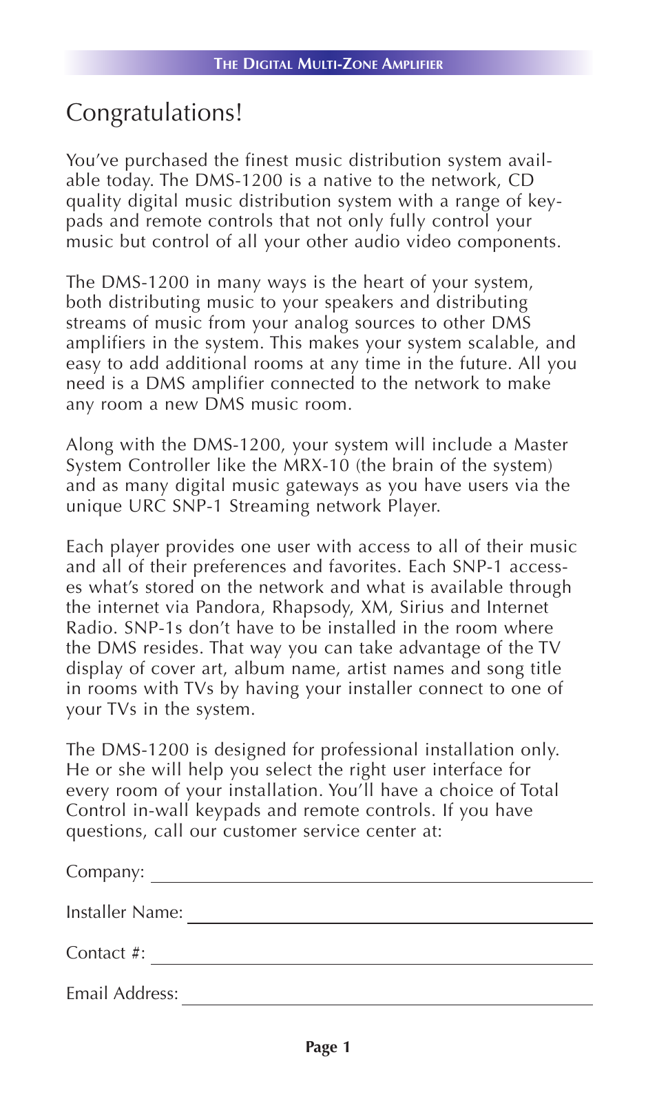 Universal Remote Control (URS) DMS-1200 User Manual | Page 5 / 20