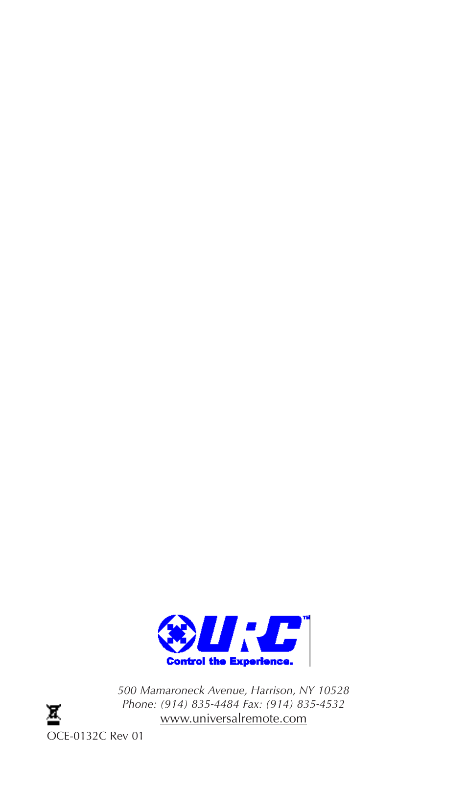 Universal Remote Control (URS) MRX-2 7.11.14 User Manual | Page 19 / 19