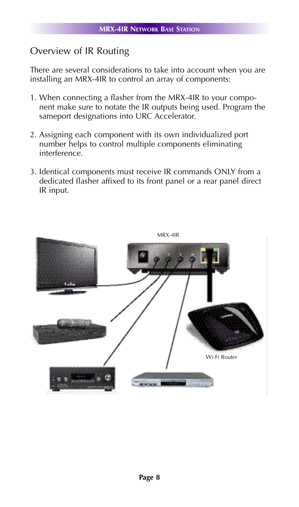 Overview of ir routing | Universal Remote Control (URS) MRX-4IR 7.11.14 User Manual | Page 11 / 19