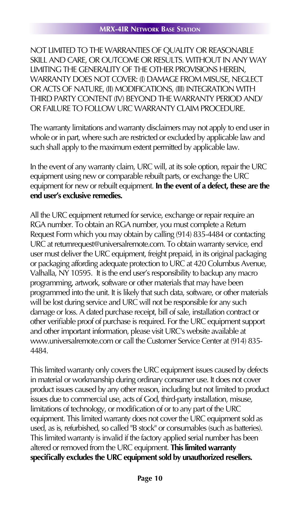 Universal Remote Control (URS) MRX-4IR 7.11.14 User Manual | Page 13 / 19