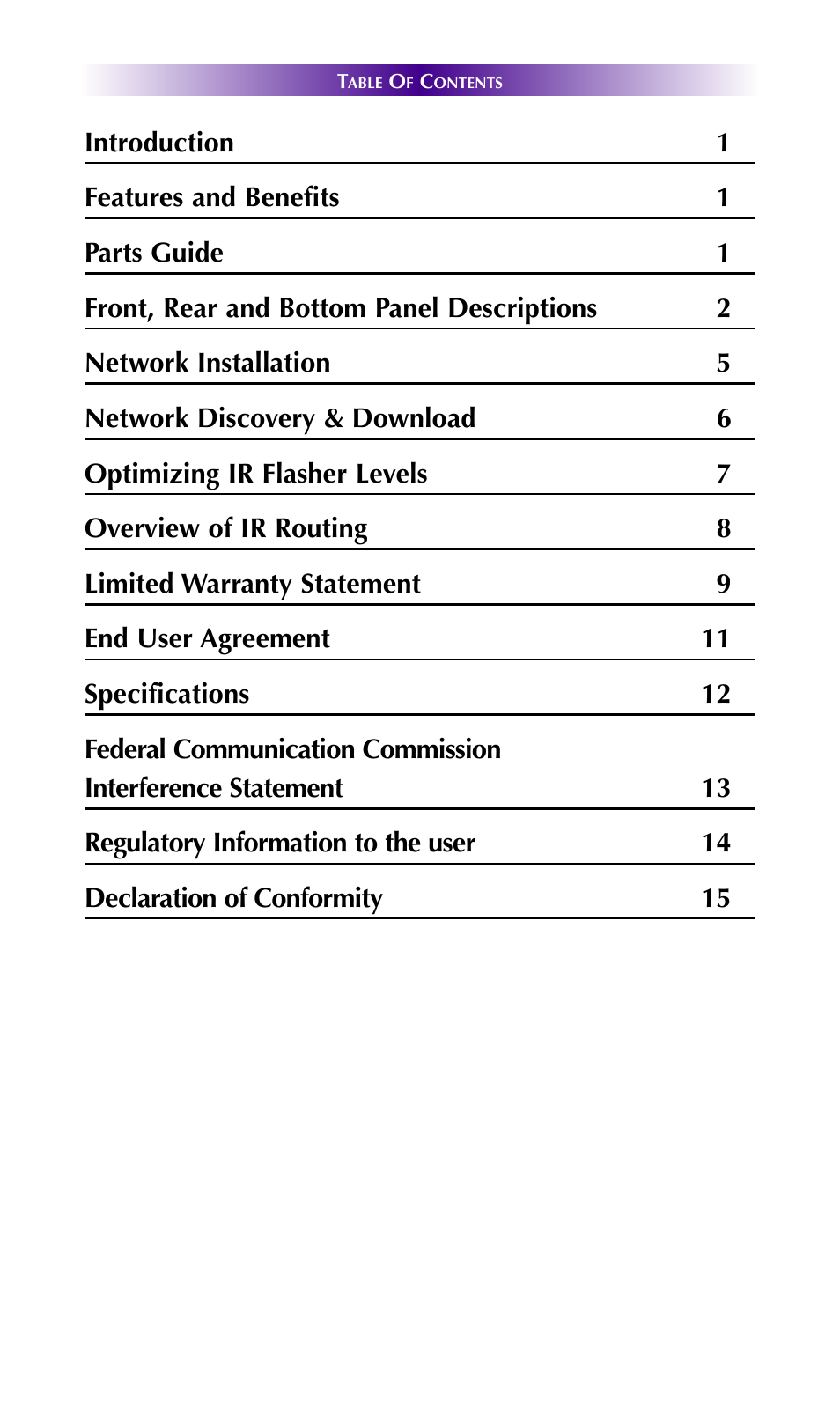 Universal Remote Control (URS) MRX-4IR 7.11.14 User Manual | Page 3 / 19