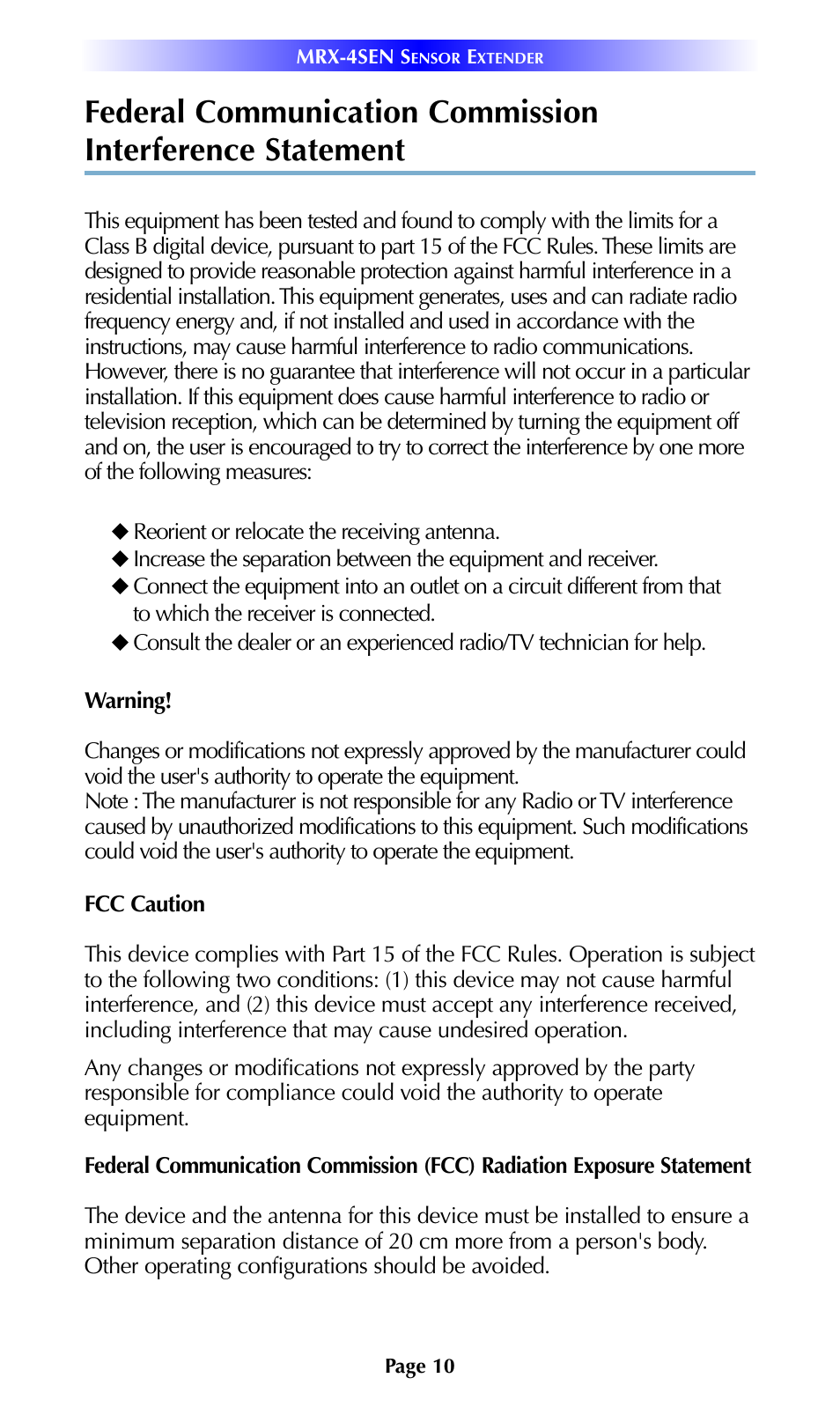 Universal Remote Control (URS) MRX-4SEN 7.11.14 User Manual | Page 13 / 20