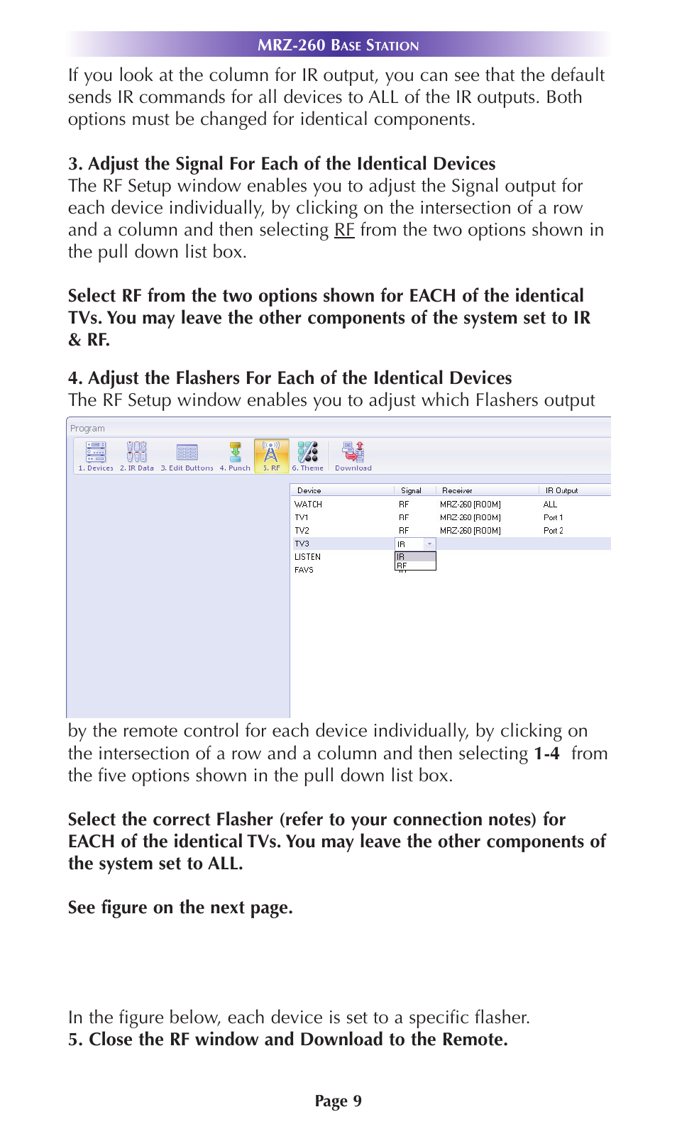Universal Remote Control (URS) MRZ-260 User Manual | Page 12 / 20