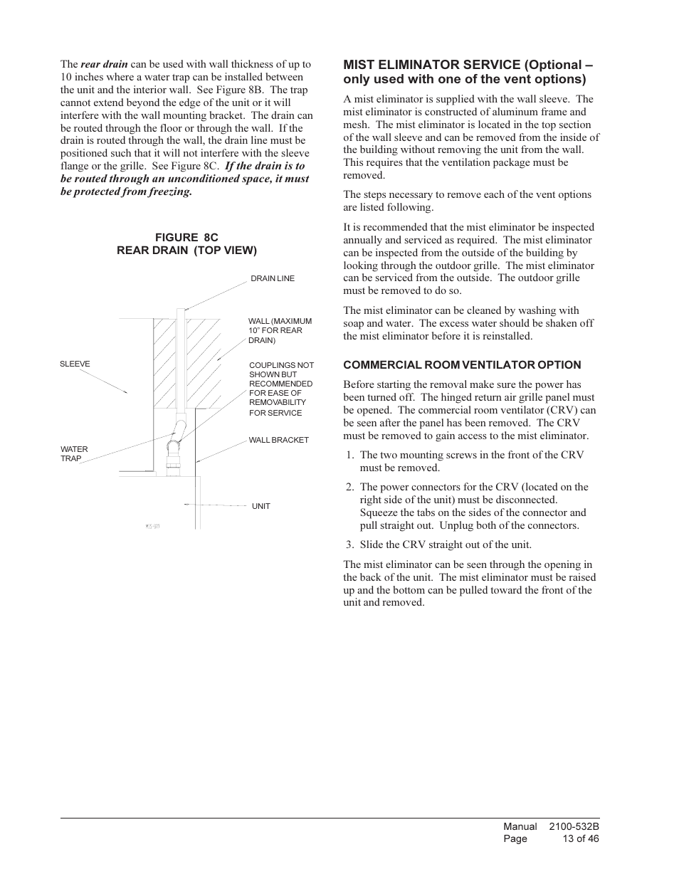 Bard STAGED CAPACITY PACKAGED HEAT PUMP QW5S1 User Manual | Page 13 / 46