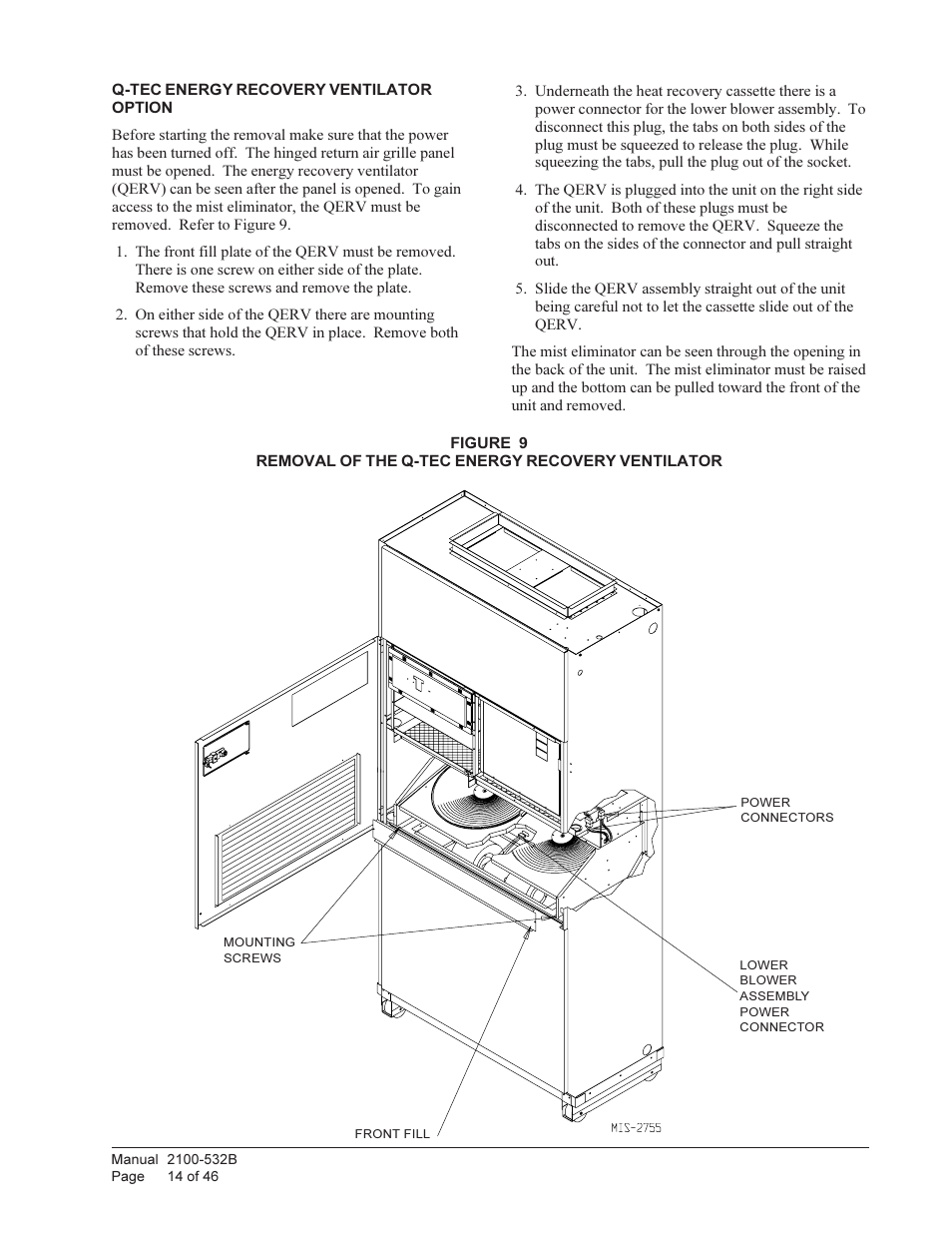Bard STAGED CAPACITY PACKAGED HEAT PUMP QW5S1 User Manual | Page 14 / 46
