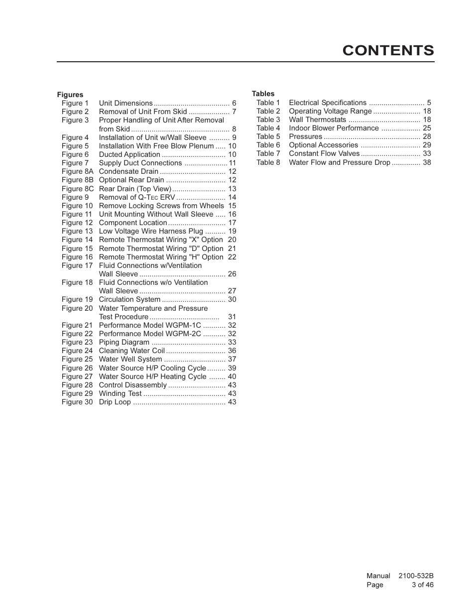 Bard STAGED CAPACITY PACKAGED HEAT PUMP QW5S1 User Manual | Page 3 / 46