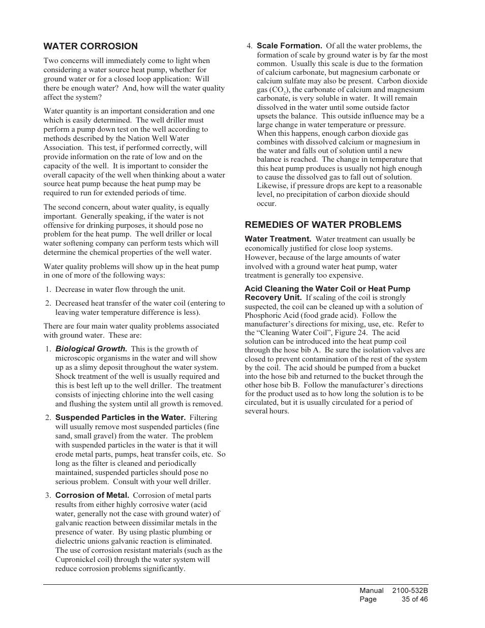 Bard STAGED CAPACITY PACKAGED HEAT PUMP QW5S1 User Manual | Page 35 / 46