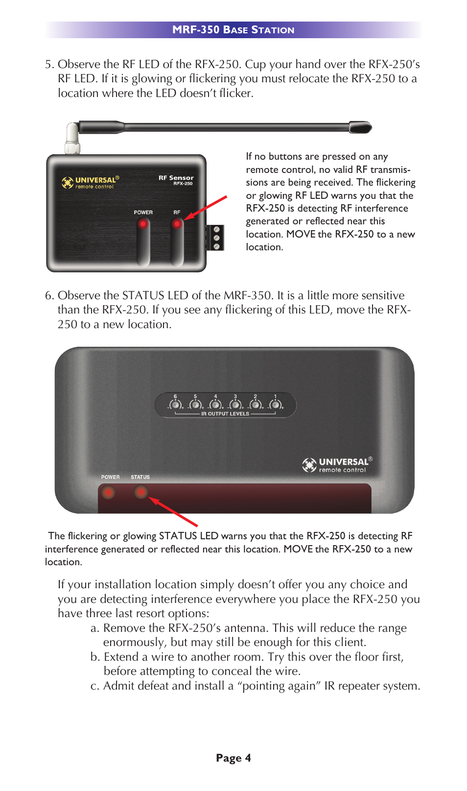 Universal Remote Control (URS) MRF-350 User Manual | Page 7 / 20