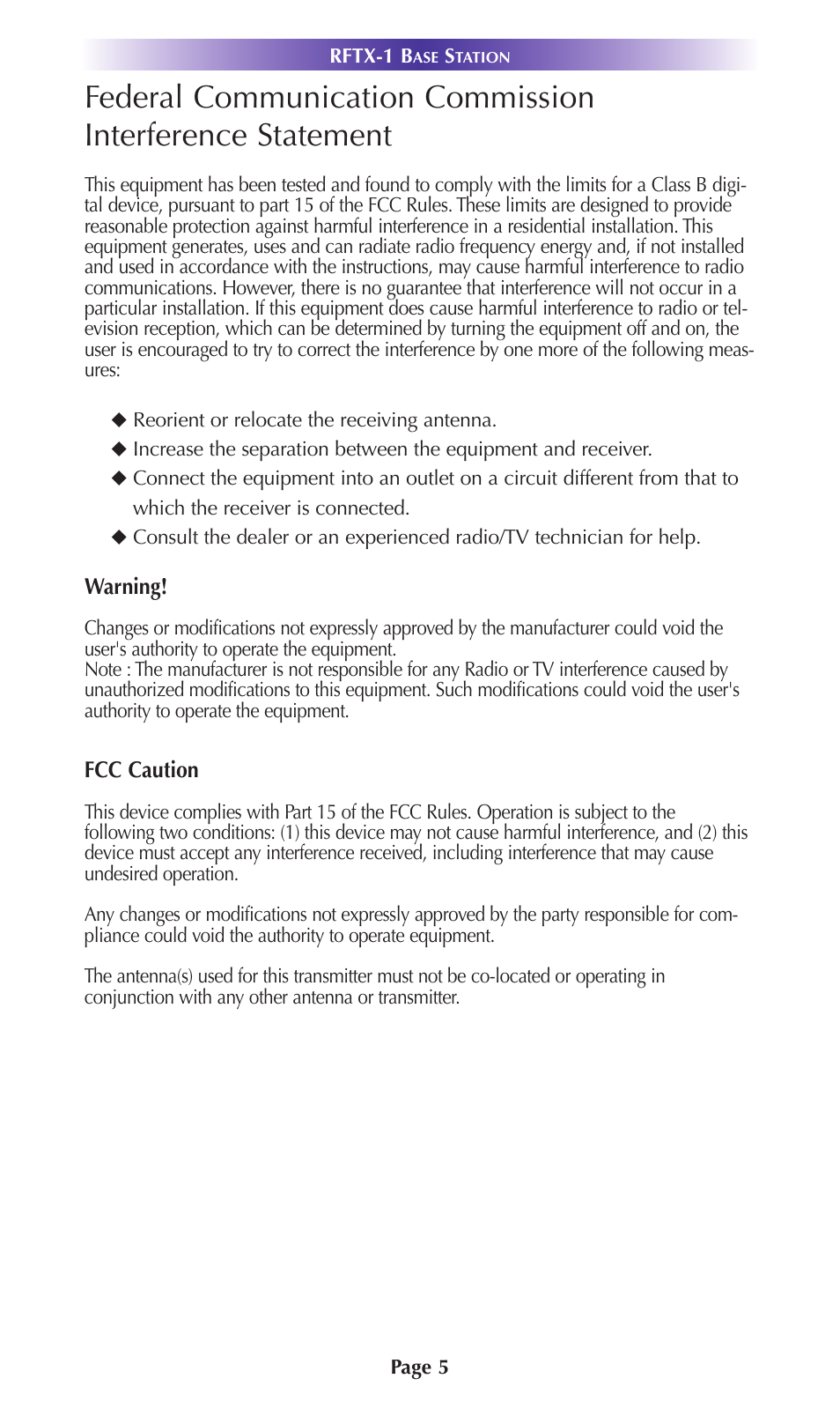 Universal Remote Control (URS) RFTX-1 User Manual | Page 9 / 10